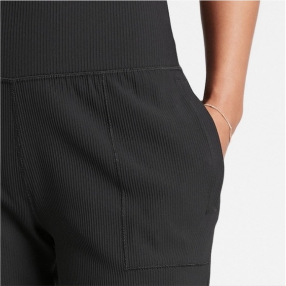 Athleta Salutation Ribbed Jogger Pants in black Size XL - Picture 5 of 16